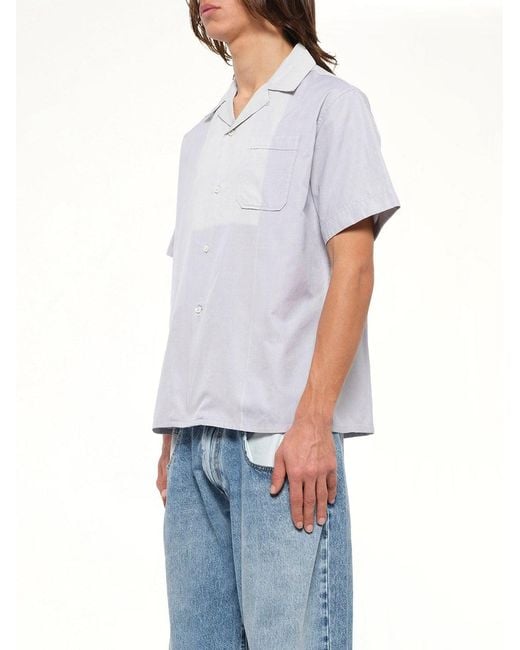Maison Margiela White Short Sleeve Shirt for men