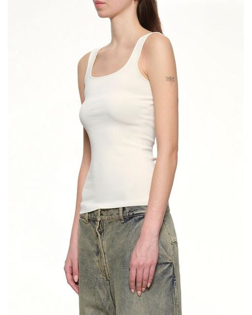 Entire studios White Squared Neck Top