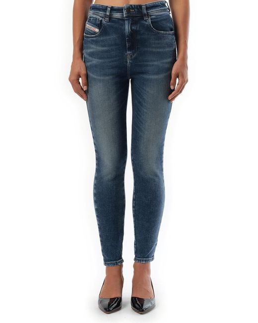 DIESEL Blue 1984 Slandy High Jeans, 100% Cotton