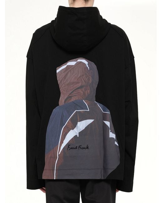 Juun.J Black Hoodie for men
