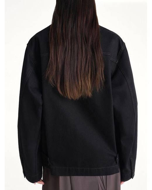 Lemaire Black Boxy Heavy Jacket