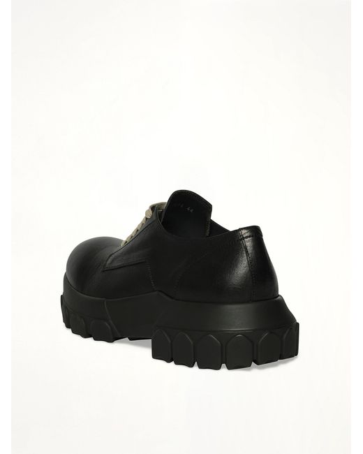 Rick Owens Black Laceup Bozo Tractor for men