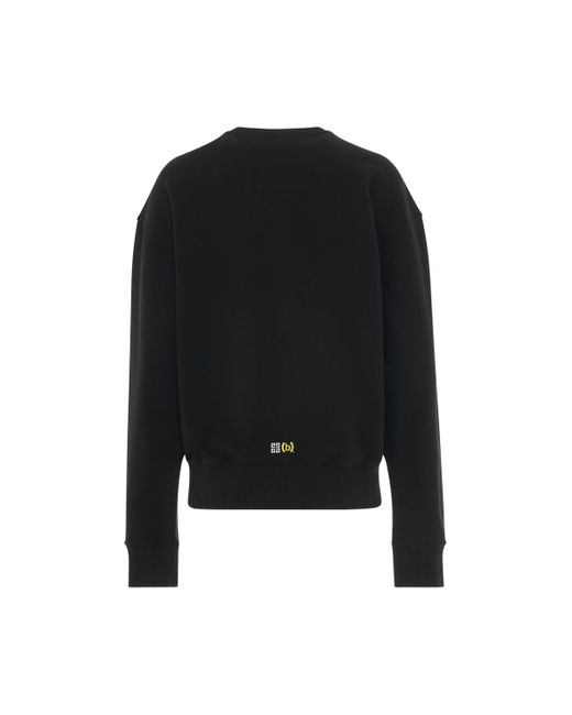 Givenchy Black 'Bstroy Circle Logo Sweatshirt, Round Neck, Long Sleeves, , 100% Cotton, Size: Small