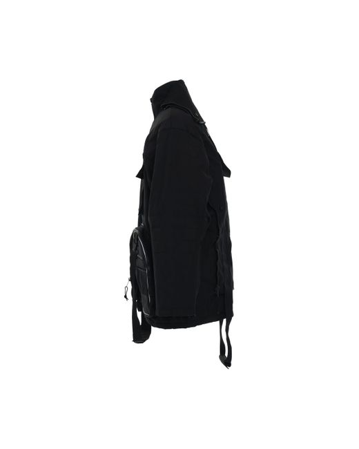 Balenciaga Black Transformer Gym Bag Parka for men