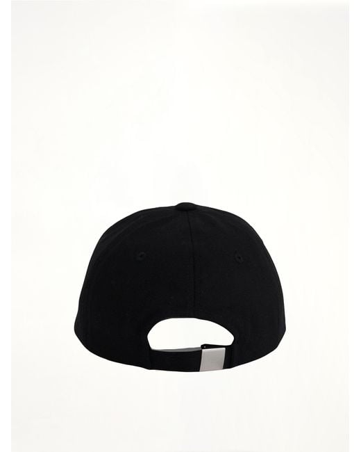 we11done Black Basic 1506 Logo Cap for men
