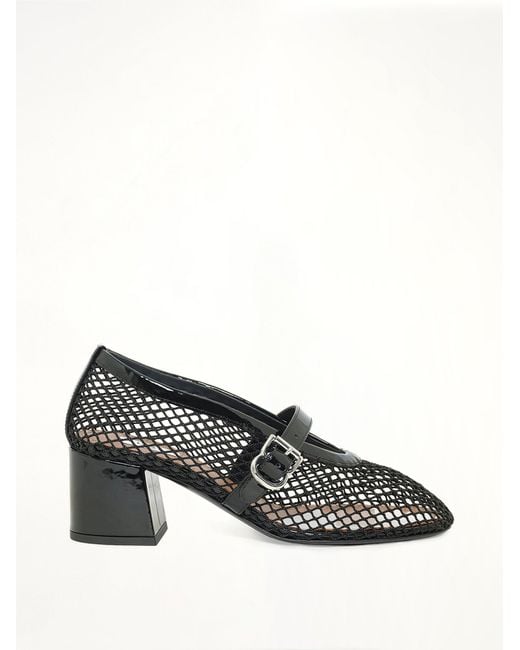 Alaïa Black Fishnet Pumps H55