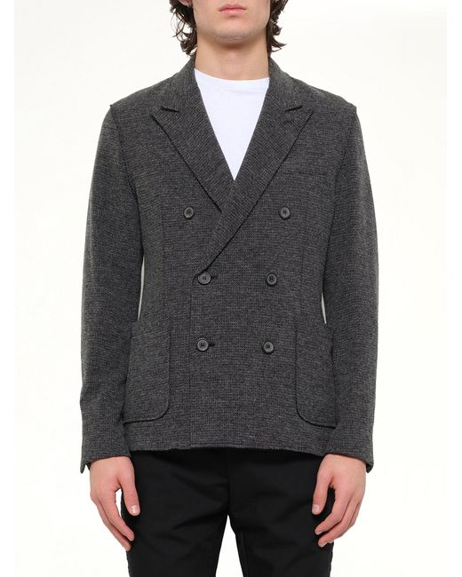 Lanvin Gray Deconstructed Jacket for men