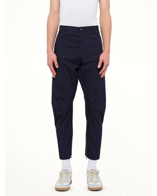 Lanvin Blue Cut Biker Pants for men
