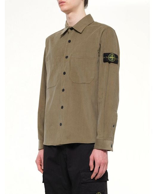 Stone Island Natural 1200042 Cotton Shirt for men