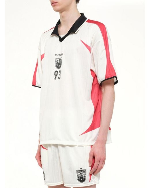 Represent Red Spike Football Top for men