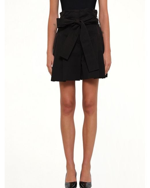 McQueen Black Cotton Shorts
