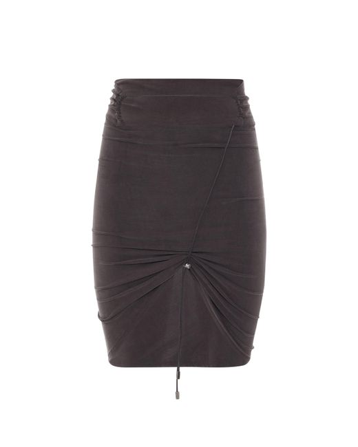 Jacquemus Gray Espelho Asymmetric Mini Skirt, , Size: Medium