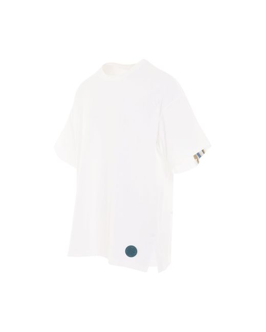 Facetasm Rib Big T-shirt In White for Men | Lyst