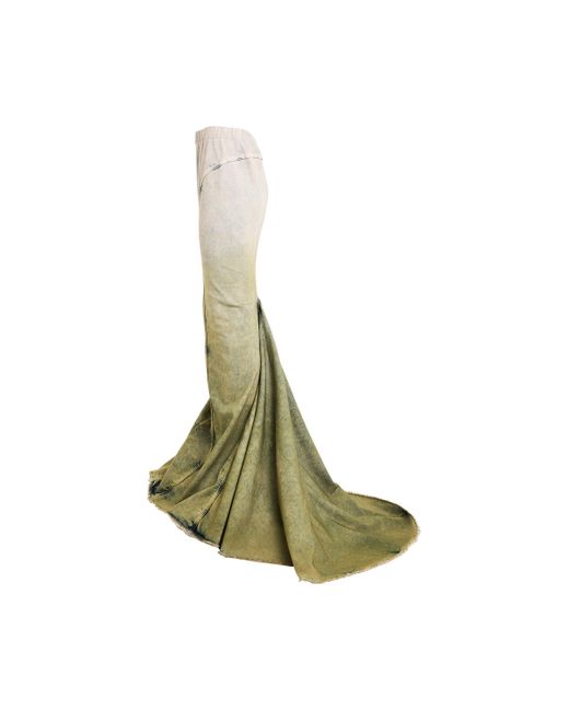 Rick Owens Green Moncler X Al Skirts, , 100% Cotton