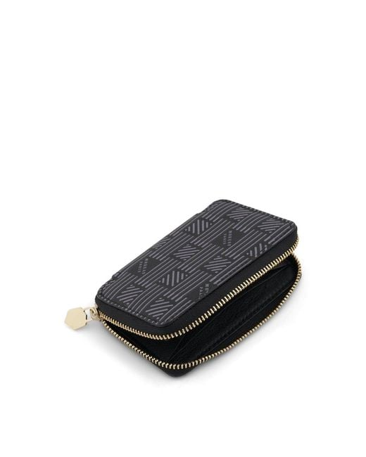 Moreau Black Mini Zip Wallet