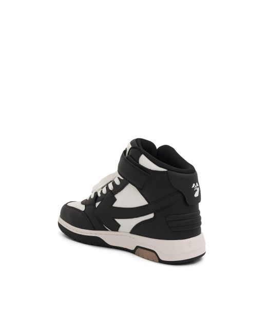 Off-White c/o Virgil Abloh Black Out Of Office Leather Mid-top Trainers for men