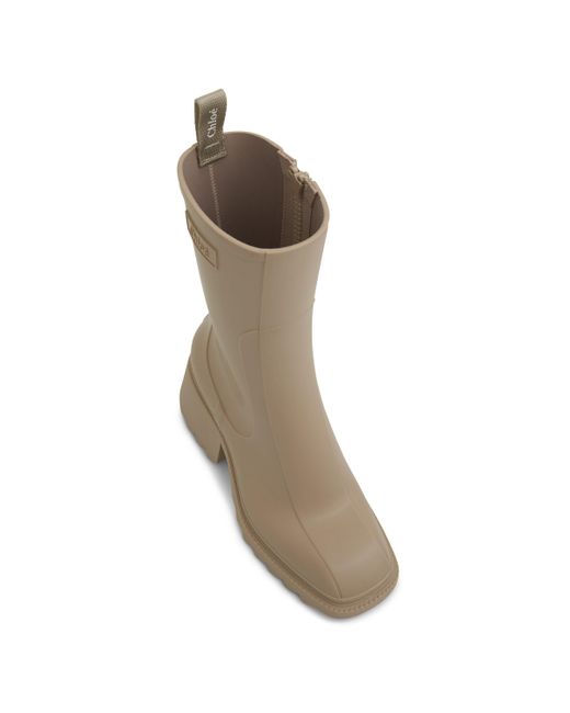 Chloé Natural Betty Rain Boots, Nomad, 100% Rubber
