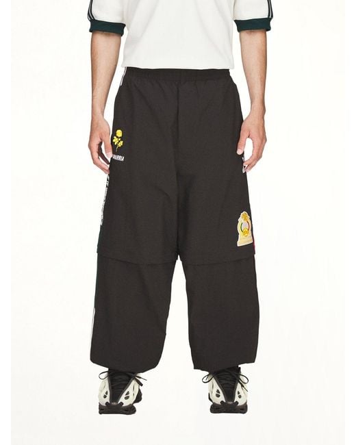 Willy Chavarria Black Adidas X Chavarria Oversized Woven Anthem Trackpant for men