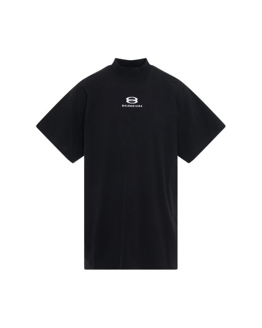 Balenciaga Black Unity Deconstructed T-Shirt, Short Sleeves, /, 100% Cotton for men