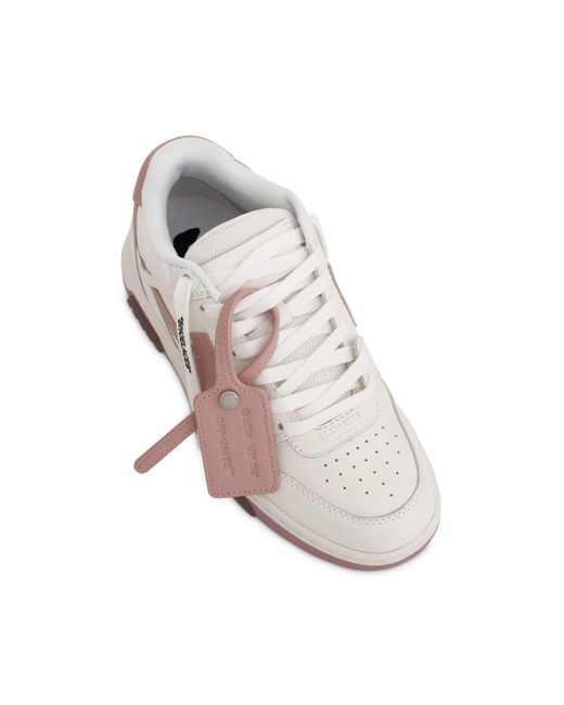 Off-White c/o Virgil Abloh Pink Off- Out Of Office Calf Leather Sneakers, /, 100% Leather
