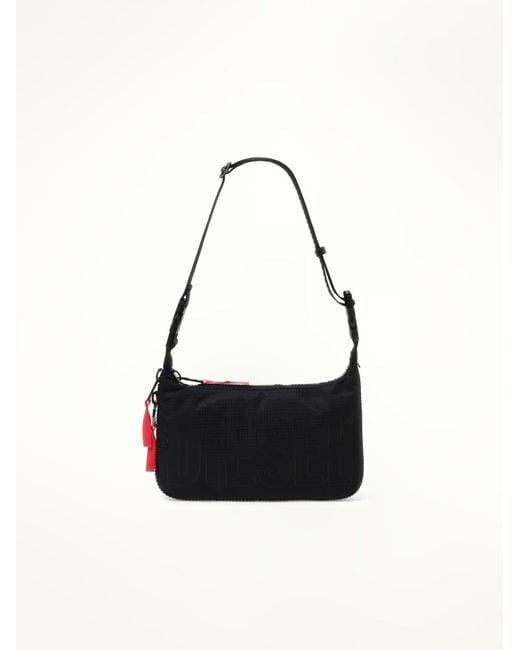 DIESEL Black Zip-D Shoulder Bag for men