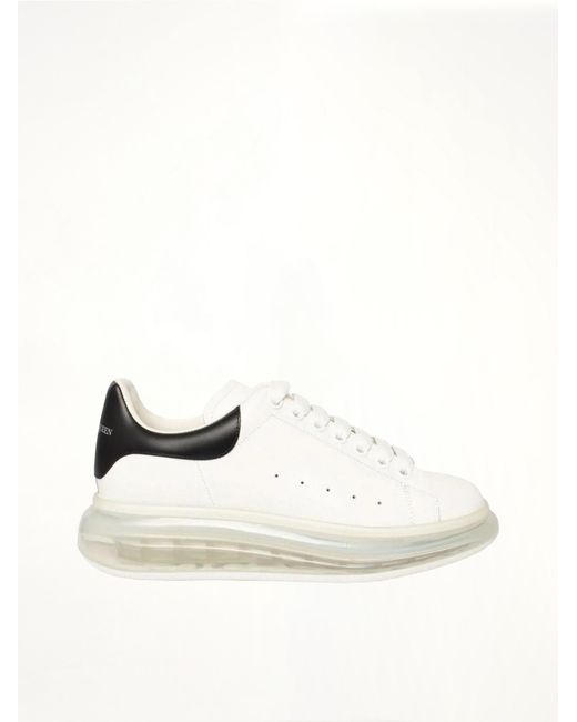 McQueen Multicolor Larry Transparent Sole Sneakers, 100% Calfskin Leather for men