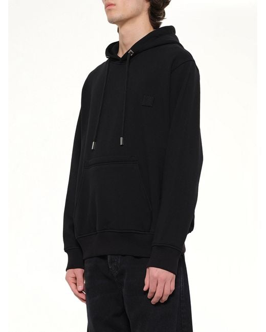 Wooyoungmi Black Flower Back Print Hoodie for men