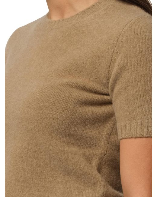 Maison Margiela Black Lambswool Short Sleeve Sweater, 100% Wool, Size: Medium