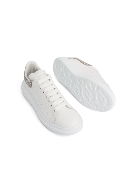 Alexander McQueen White Larry Oversized Sneakers, /, 100% Calf Leather for men