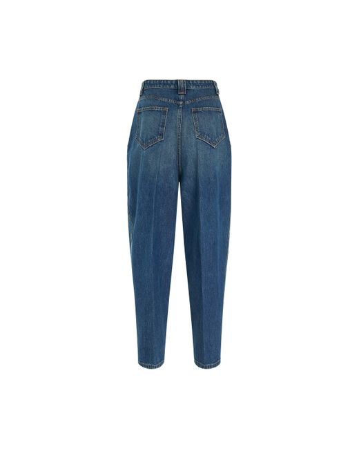 Khaite Blue Ashford Jeans, , 100% Cotton