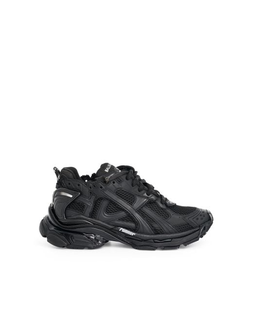 Balenciaga Black Runner Sneakers, Matt, 100% Rubber for men
