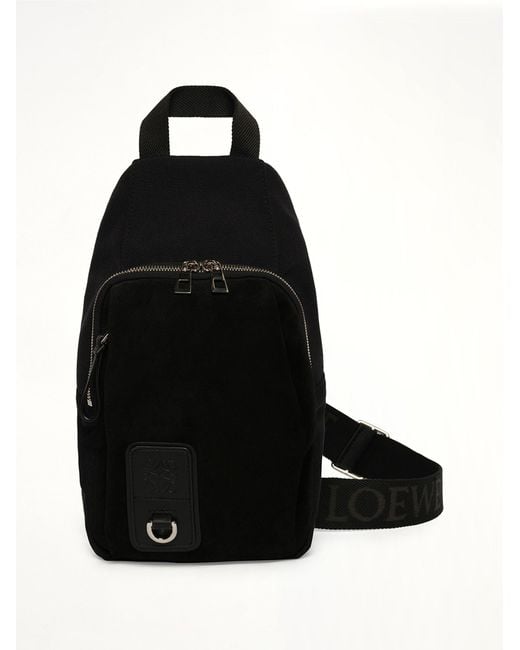 Loewe Black Flex Sling Bag for men