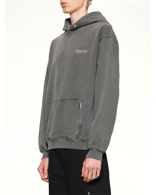Represent Gray Owners Club Script Hoodie for men