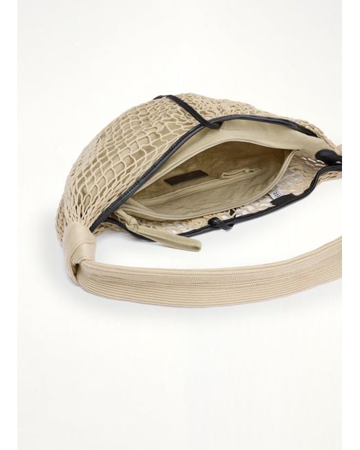 Lemaire Metallic Fortune Croissant Filt Bag