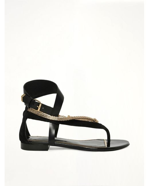 Lanvin Black Flat Sandal