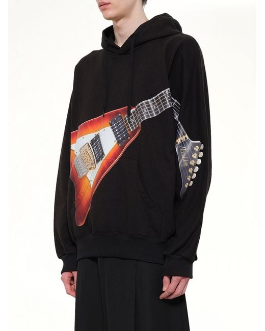 Doublet Black Air Guitar Hoodie for men