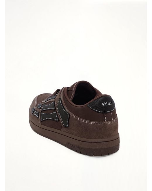 Amiri Brown Skel Top Low Sneaker for men