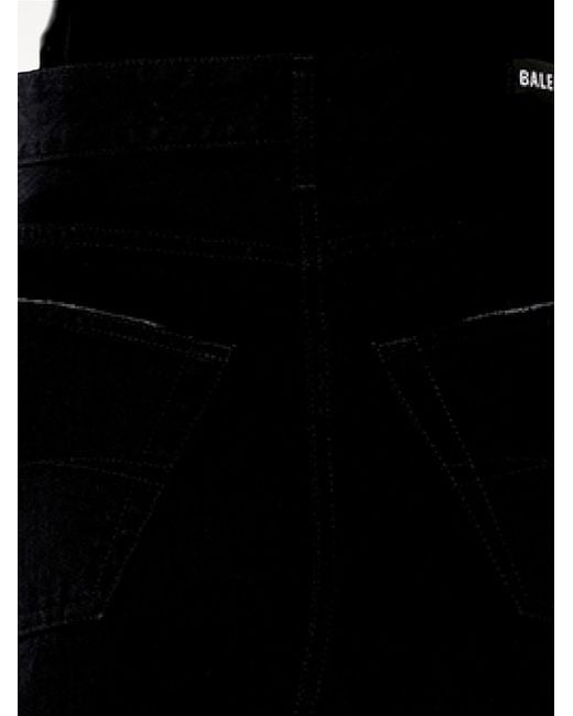 Balenciaga Black Mini Denim Skirt