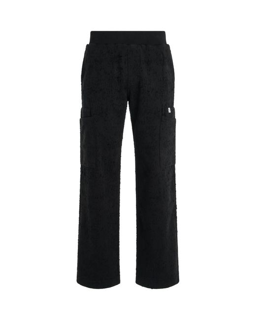 1017 ALYX 9SM Black Cargo Treated Sweatpants, 100% Cotton, Size: Small for men