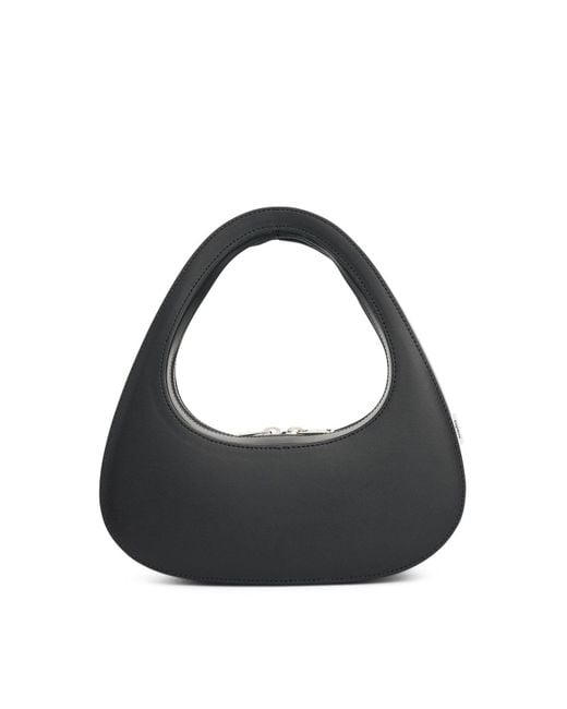 Coperni Black Baguette Swipe Bag, 100% Calf Leather