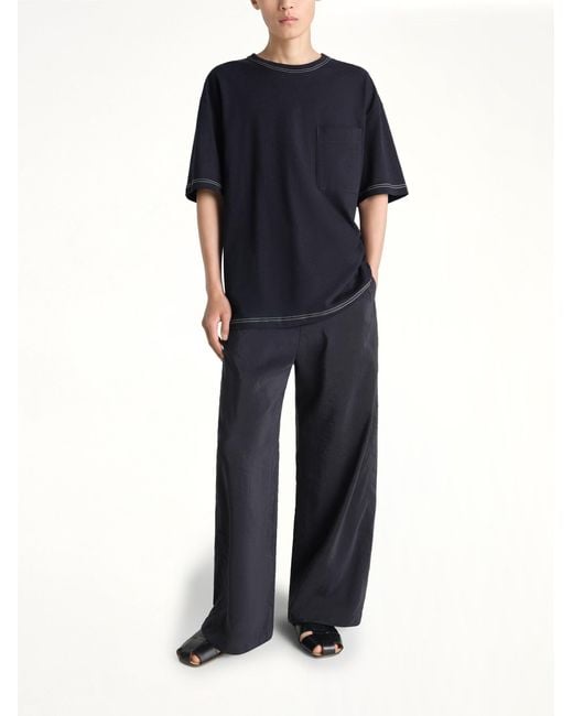 Lemaire Black Boxy Ss T-Shirt for men