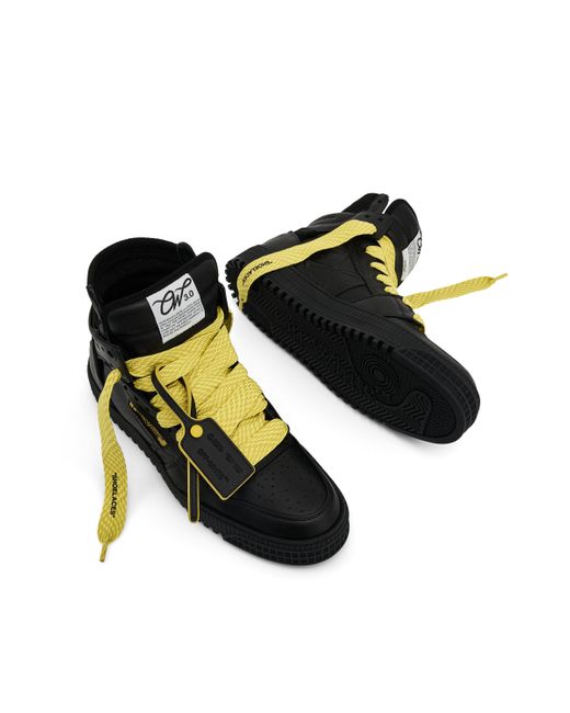 Off-White c/o Virgil Abloh Black 3.0 Off Court Calf Leather Sneakers, /, 100% Rubber for men