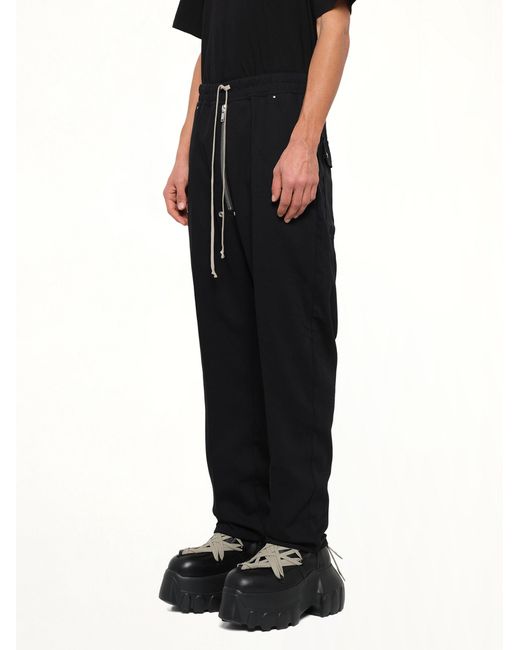 Rick Owens Black Wool Bela Pants for men