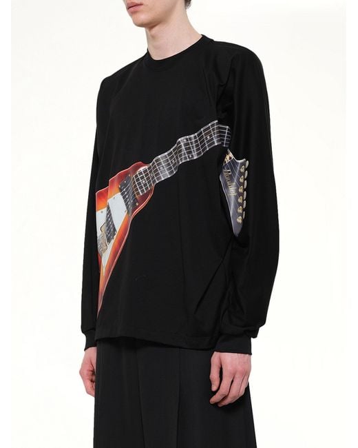 Doublet Black Air Guitar Long Sleeve T-Shirt for men