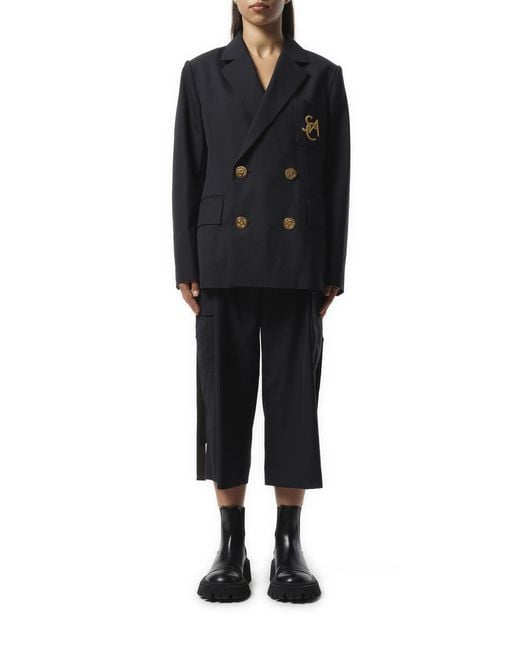 Sacai Emblem Suiting Jacket, 100% Cupro in Black | Lyst