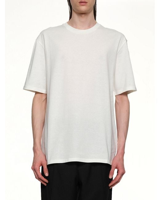 Jil Sander White Logo T-Shirt for men