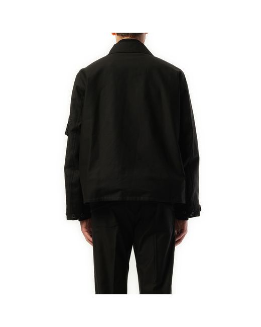 Sacai Wtaps Cotton Back Satin Bomber Jacket, 100% Cotton in Sacai Wtaps Cotton Back Satin Bomber Jacket, 100% Cotton in