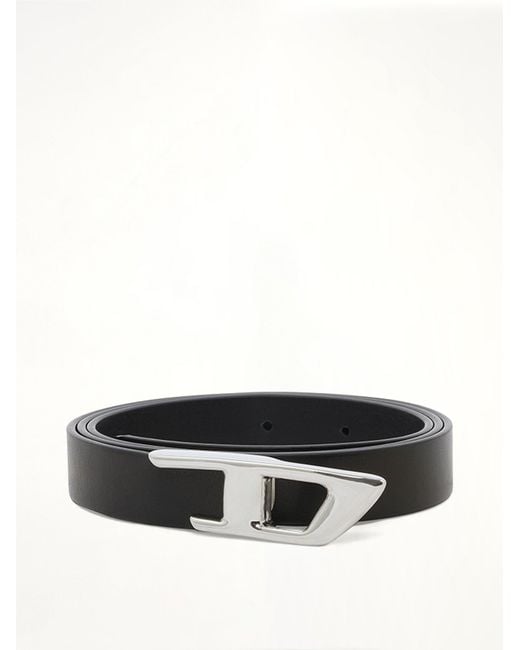 DIESEL Black B-D Logo 2.0 20 Medium Belt