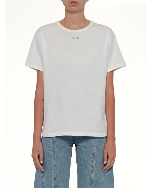 DIESEL White T-Normy-Od-S1 T-Shirt