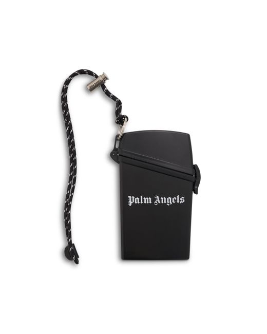 Palm Angels Black Water Resistant I-Phone Pouch, /, 100% Leather for men